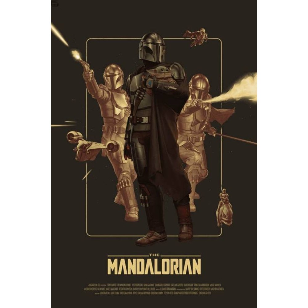 Alexey Kot - The Mandalorian (Foil Variant) - Mondo - ARTIST PROOF - RARE -